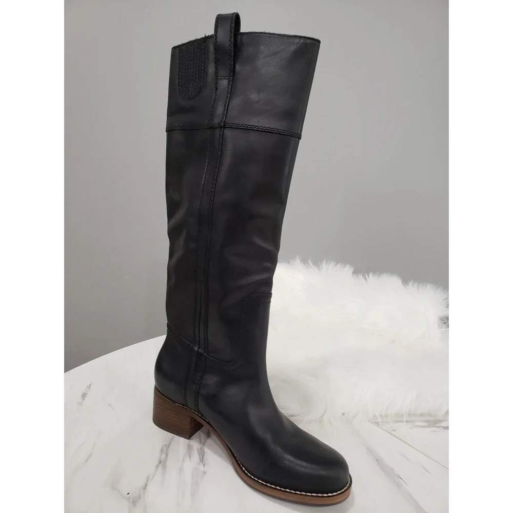 NEVER WORN HAS SCUFFS SIZE 7.5 Lucky Brand Hidranja BLACK HIDRANJA TALL BOOTS